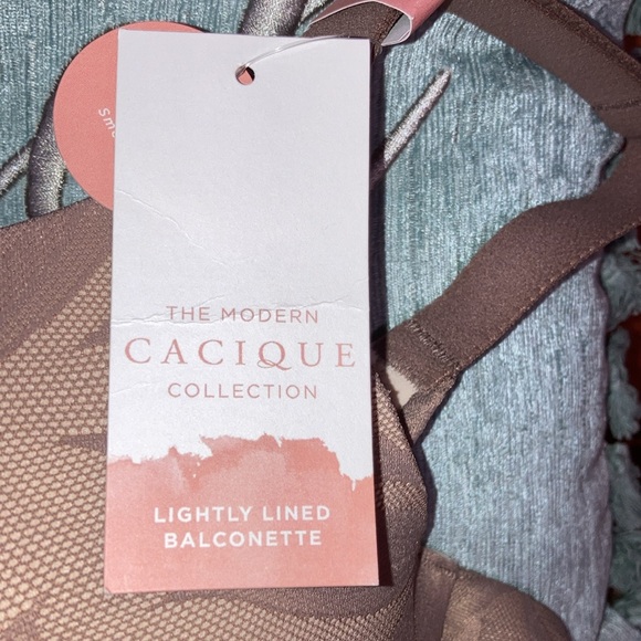 Cacique lightly lined balconette bra size 38D NWT - Picture 8 of 9